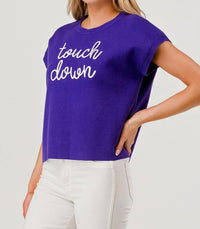 Pixi + Ivy - Touch Down Cap Sleeve Sweater