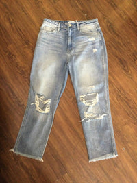 Flying Monkey - High rise fray hem