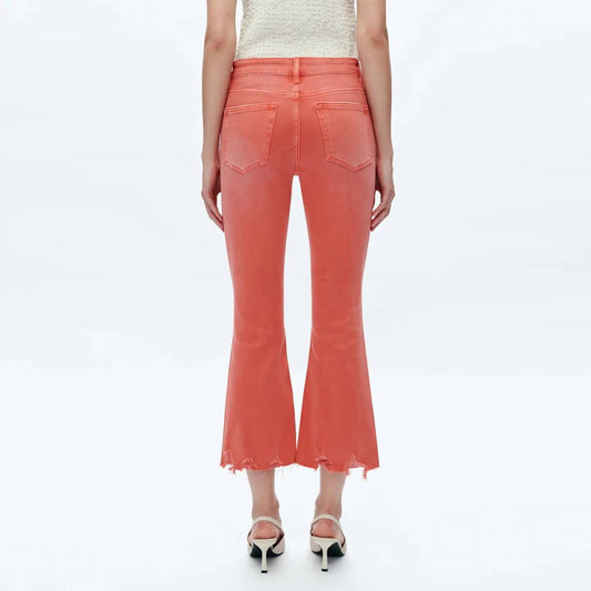 Bayeas - Alice Mid Rise Crop Flare Jeans