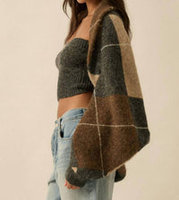 Promesa - Argyle Shrug Cardigan
