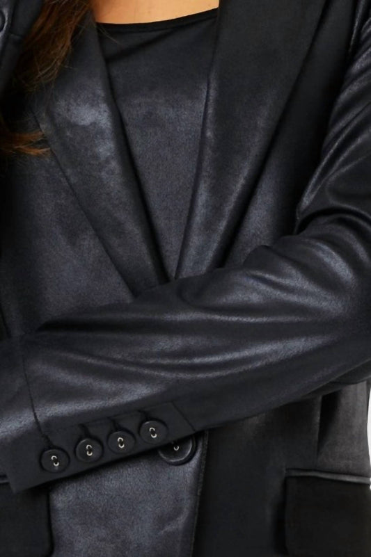 Angel Apparel - Vegan Leather Suede Blazer
