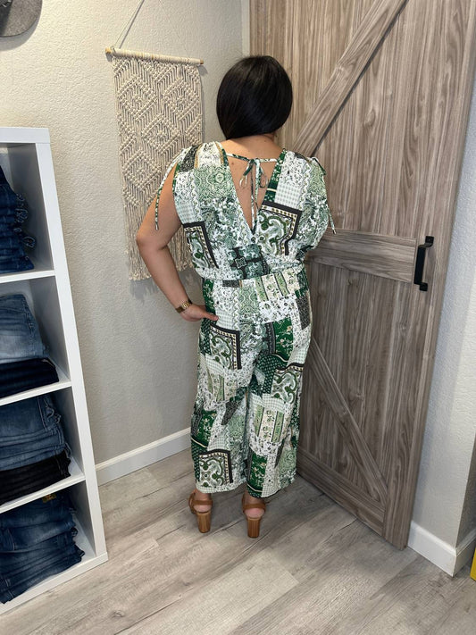 Ces Femme - Paisley Print Summer Jumpsuit