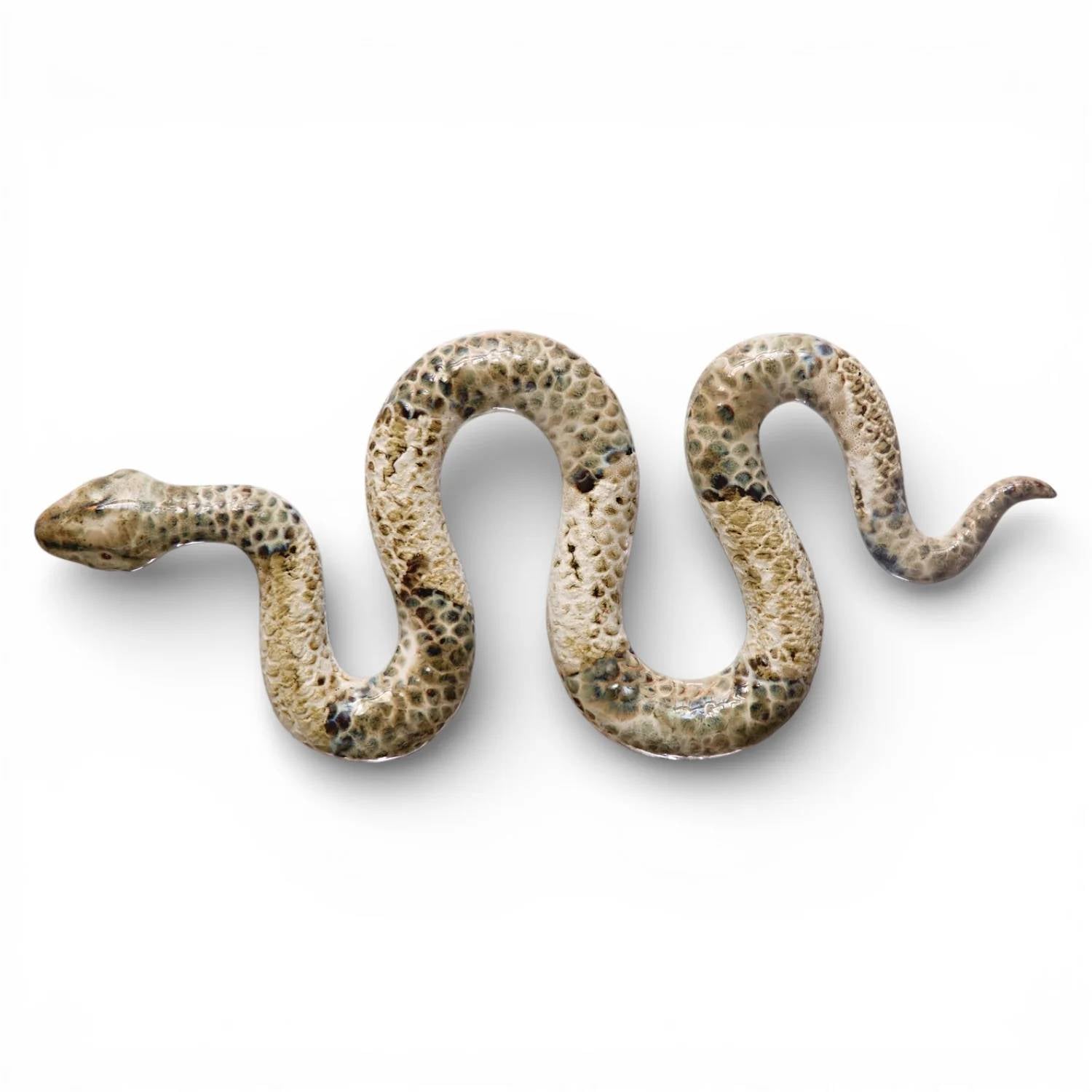 Creative Co-Op - Reactive Glaze Ceramic Snake Decor