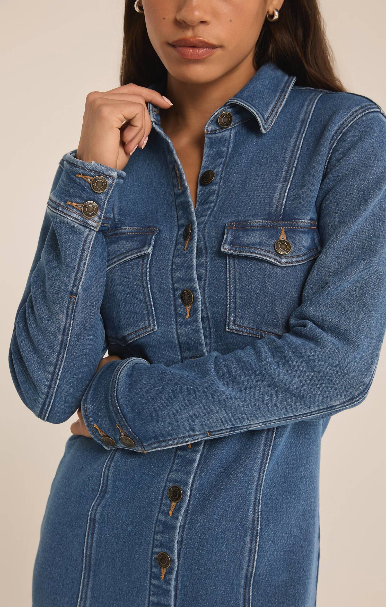 Z Supply - Candice Knit Denim Dress