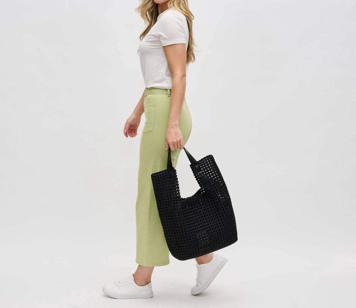 Sol And Selene - Women's Zenith Hand Woven Knot Tote Bag