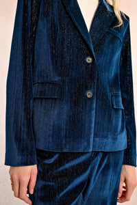 Molly Bracken - Velvet Suit Jacket Blazer