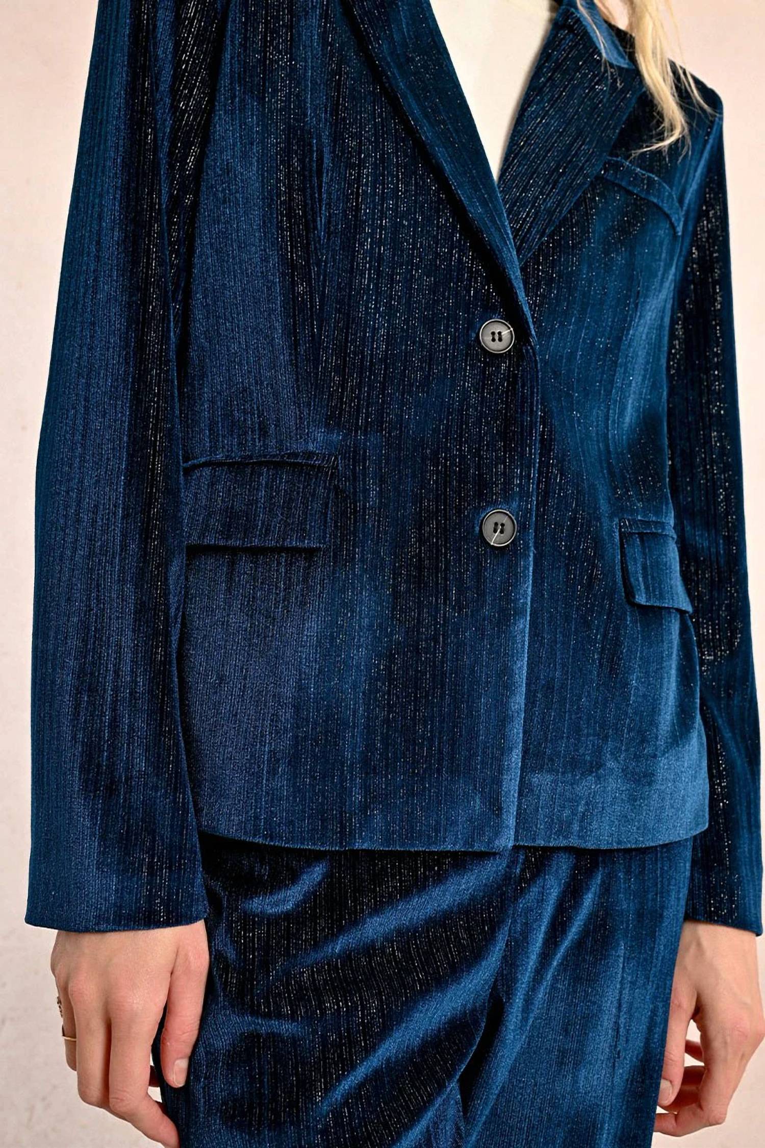 Molly Bracken - Velvet Suit Jacket Blazer