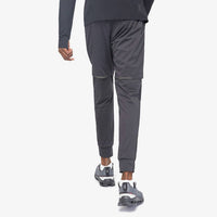 On Weather Zipped Ankle Hem Pants in black - men's pants - alternate view