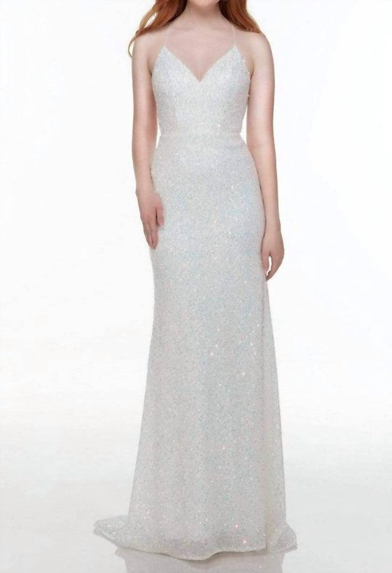 Alyce Paris - Strappy Back Sequin Prom Gown
