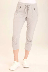 Wearables - Aksana Whisper Stretch Ruched Slim Pant