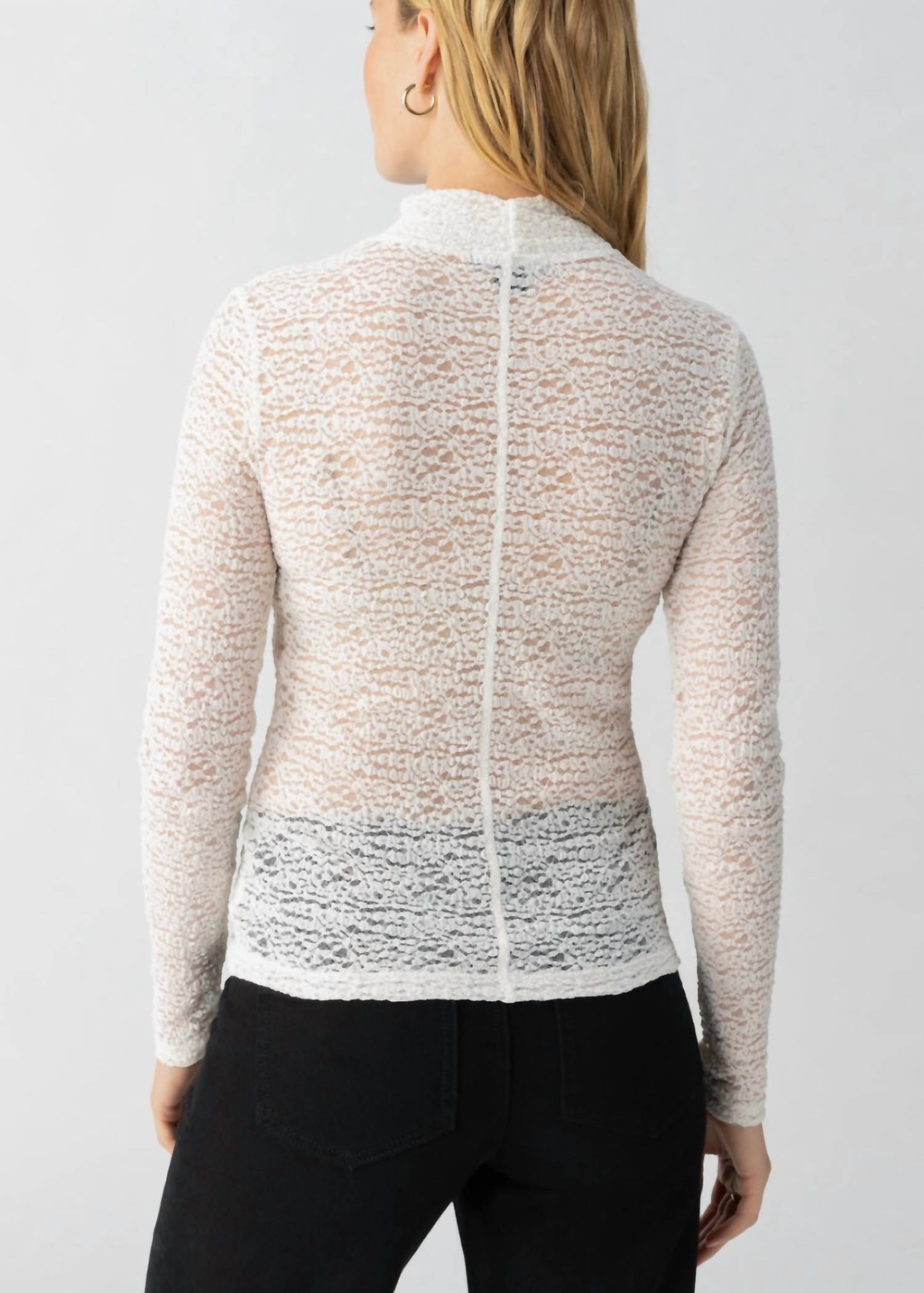 Sanctuary - Textured Mock Neck Tee