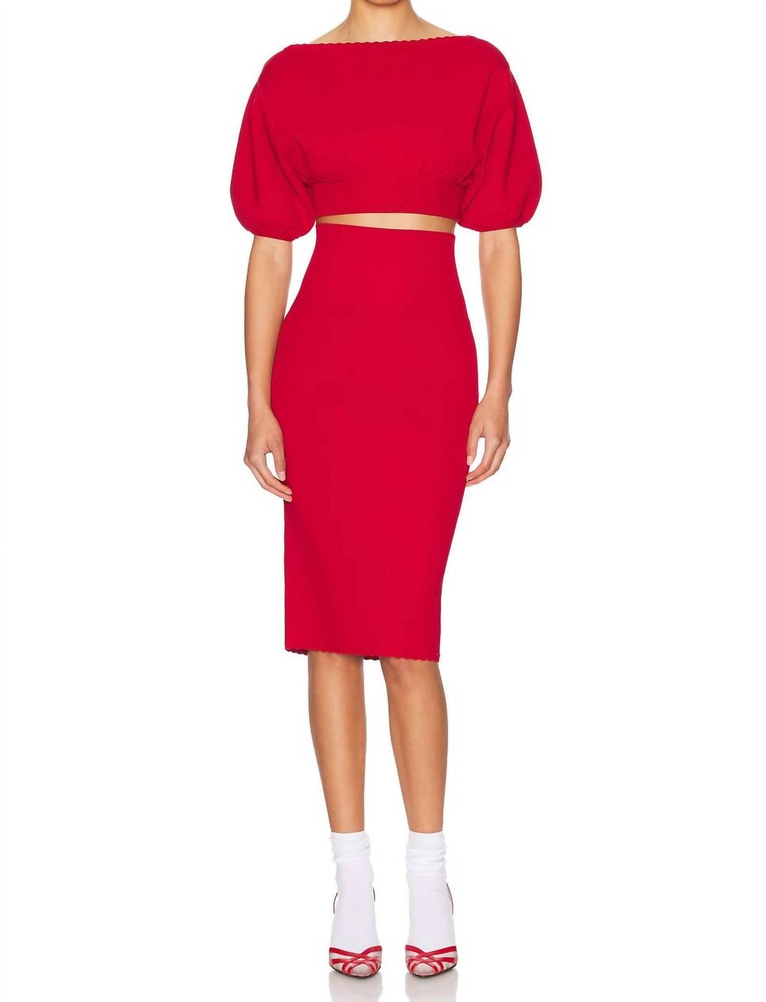 Helsa - Luella Knit Midi Skirt
