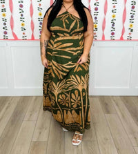 Aakaa - Looking Out Across The Sea Rayon Blend Maxi Dress