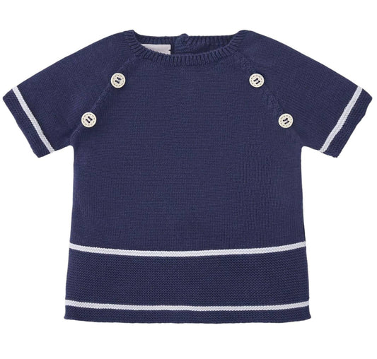 Paz Rodriguez - Baby Short Sleeve Knit Sweater