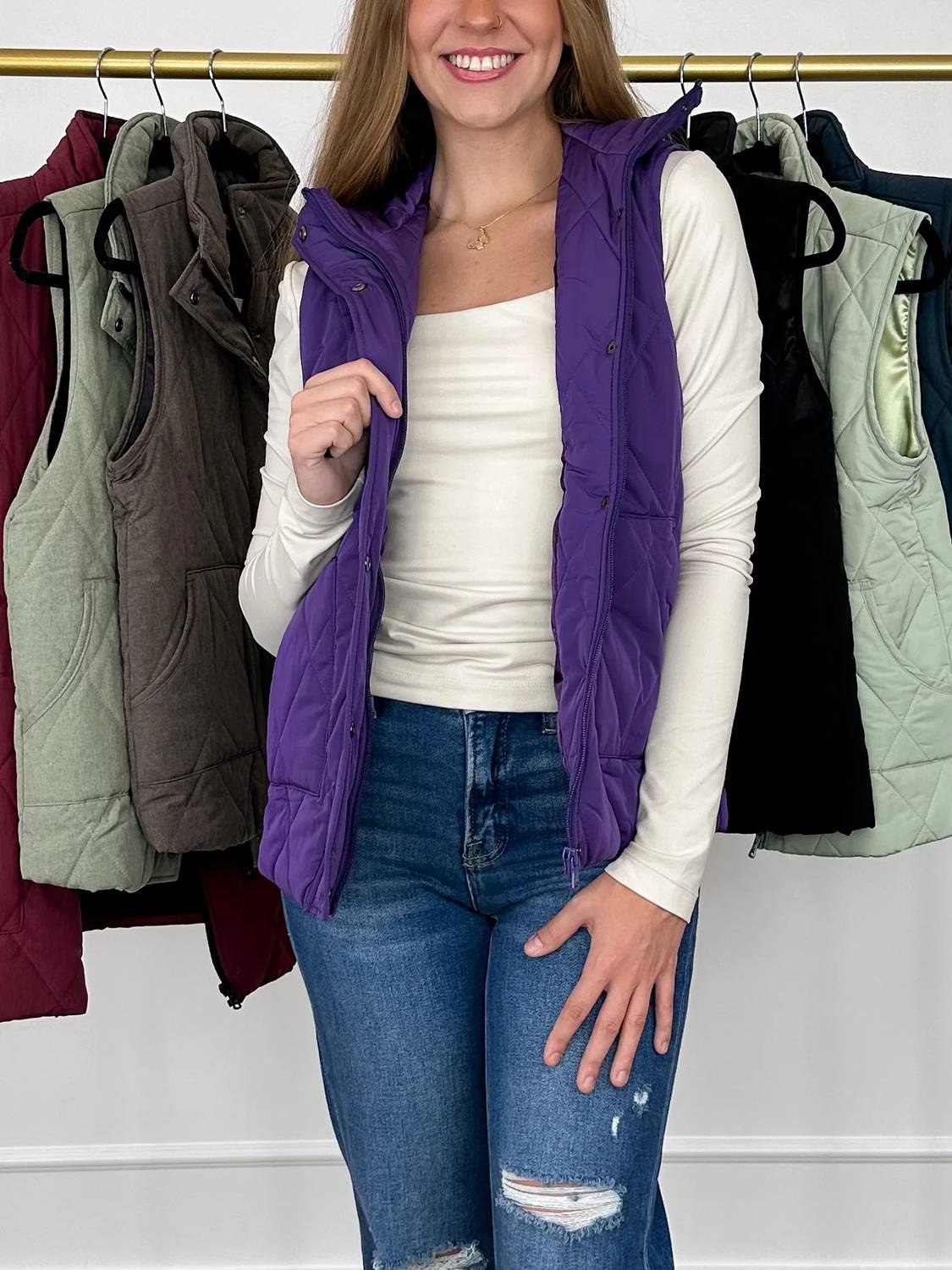 Michelle Mae - One Call Away Puffer Vest