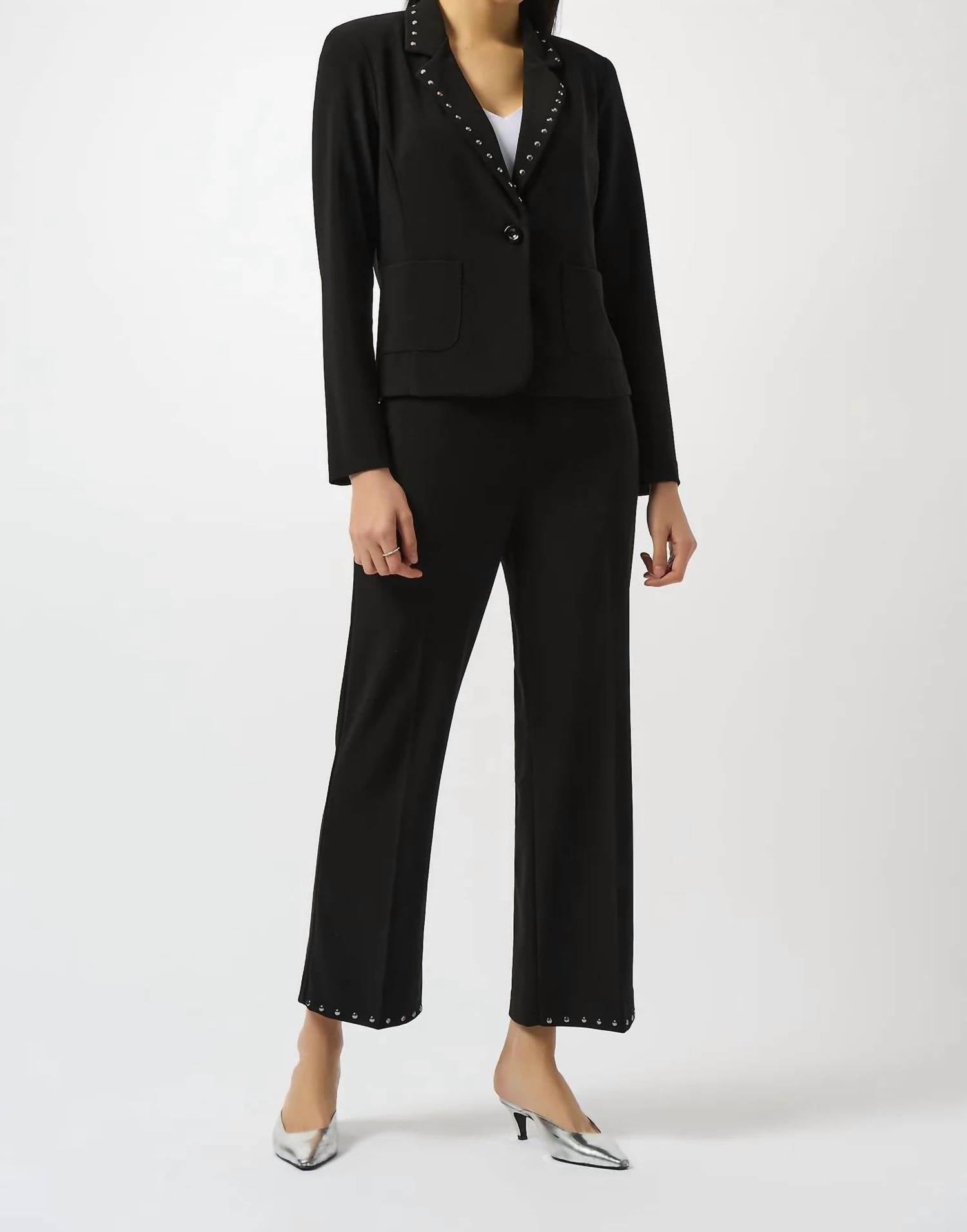 Joseph Ribkoff - Studded Fitted Blazer Jacket