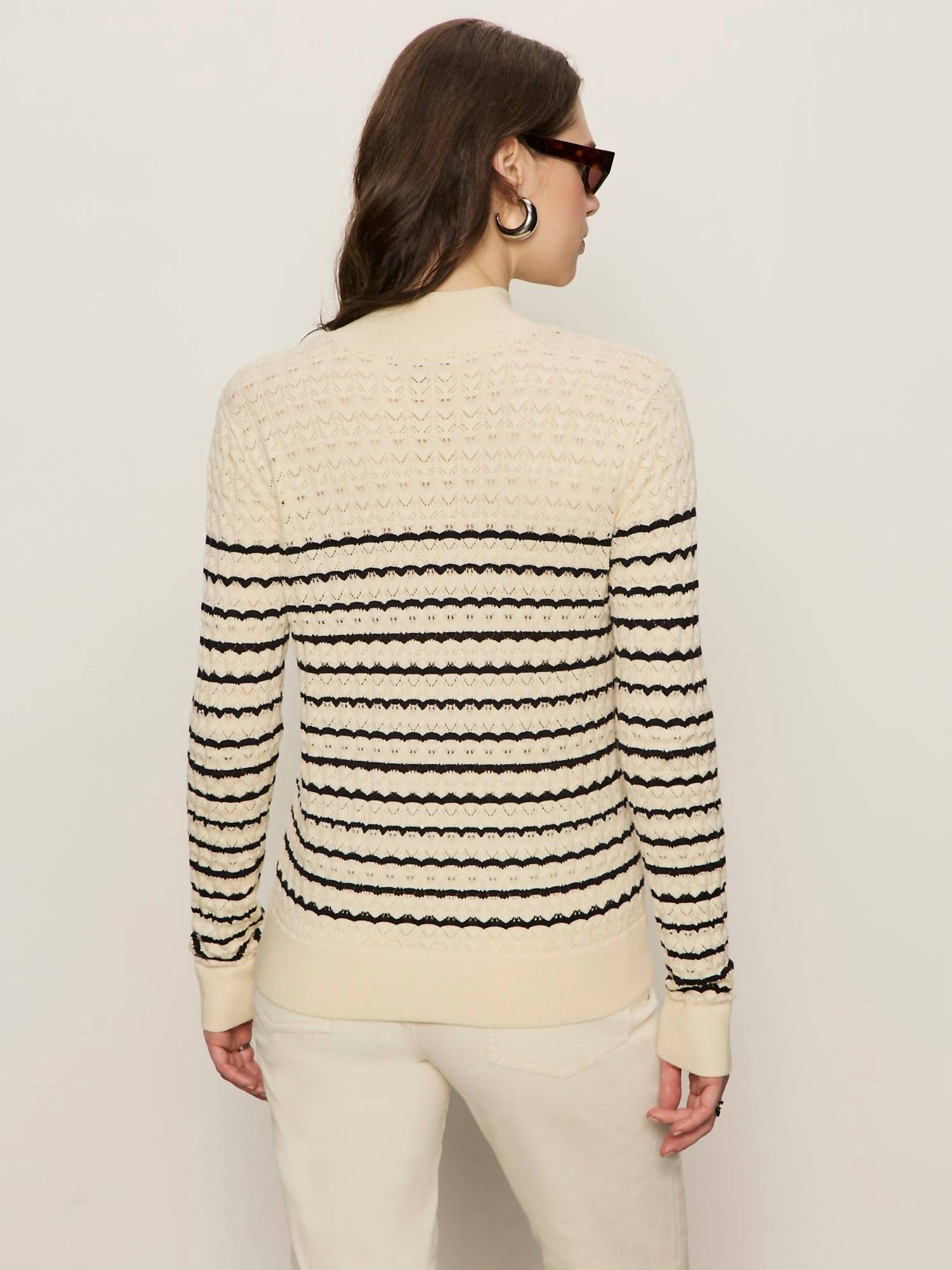 Sanctuary - Forever Striped Mock Neck Top