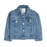 Sweet Wink - Girls’ Sequin Football Denim Jacket