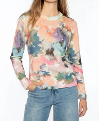 Kinross - Maldives Floral Print Crew Sweater