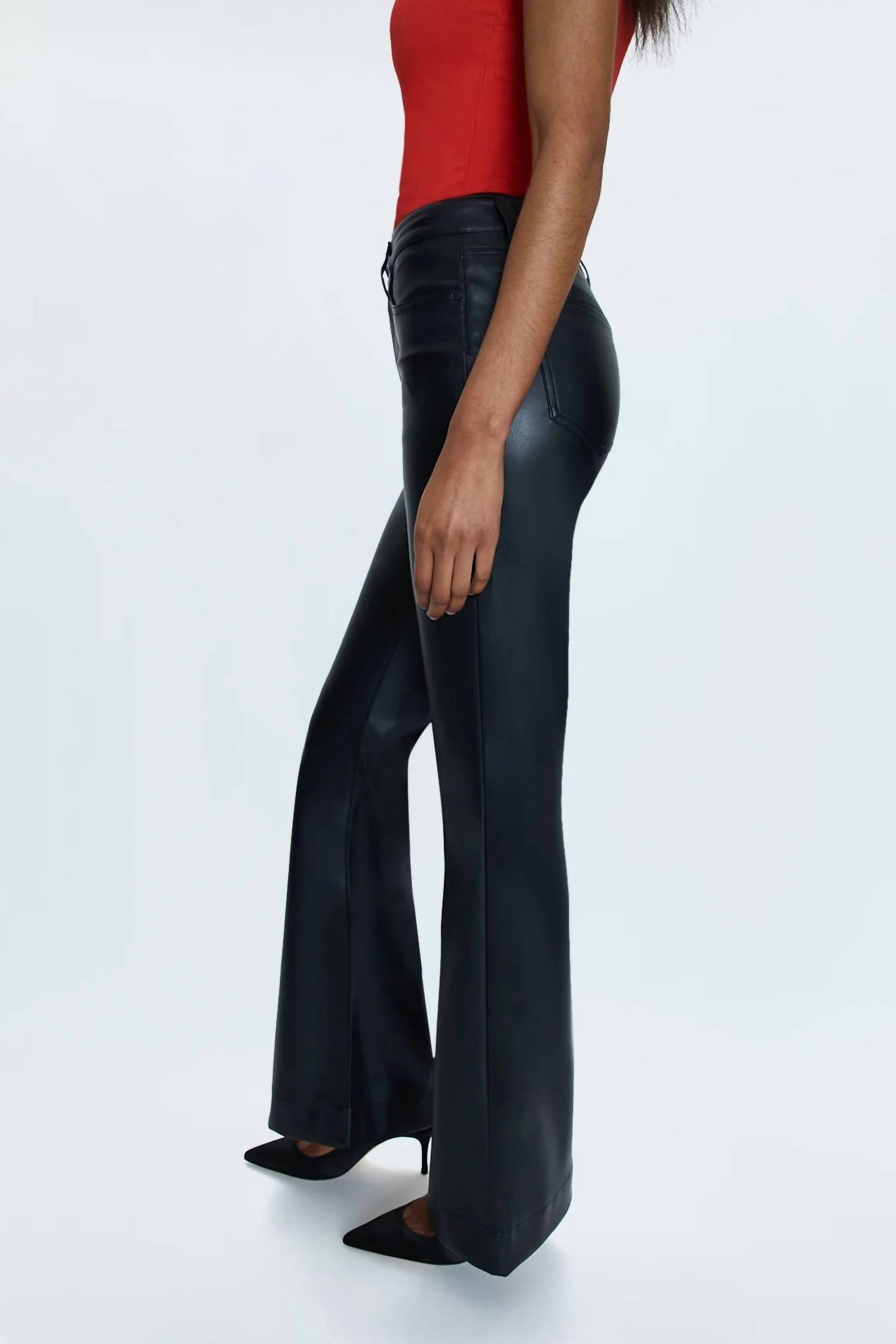 PISTOLA Kinsley Mid-rise Flare Jeans in slate black - women's jeans - view 5