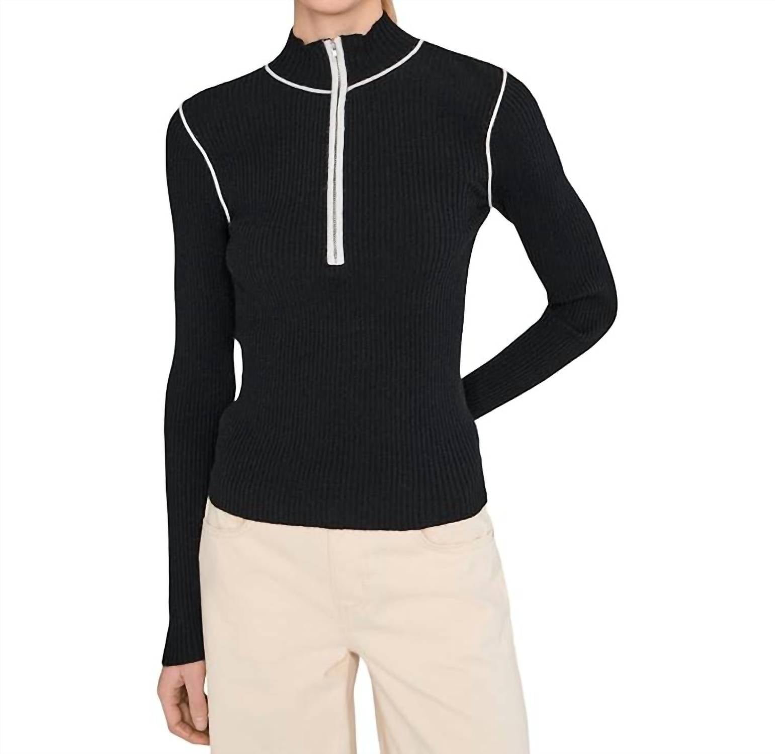 Sanctuary - Sporty Rib Zip Up Top