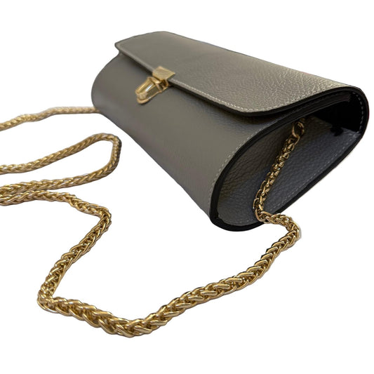 Made In Italy - Women's Genuine Leather Baguette Bag