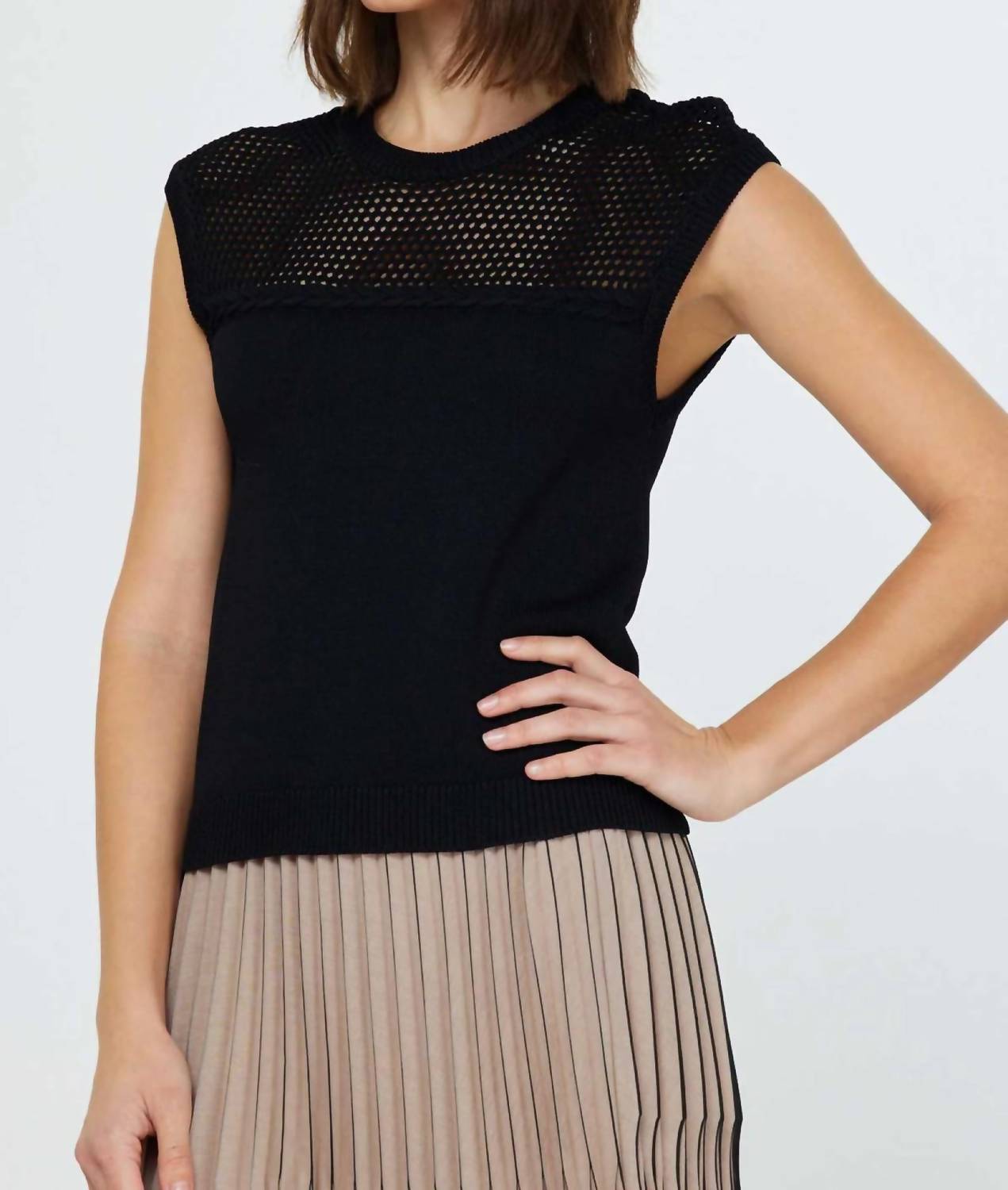 Current Air - Women's Stitched Sleeveless Sweater