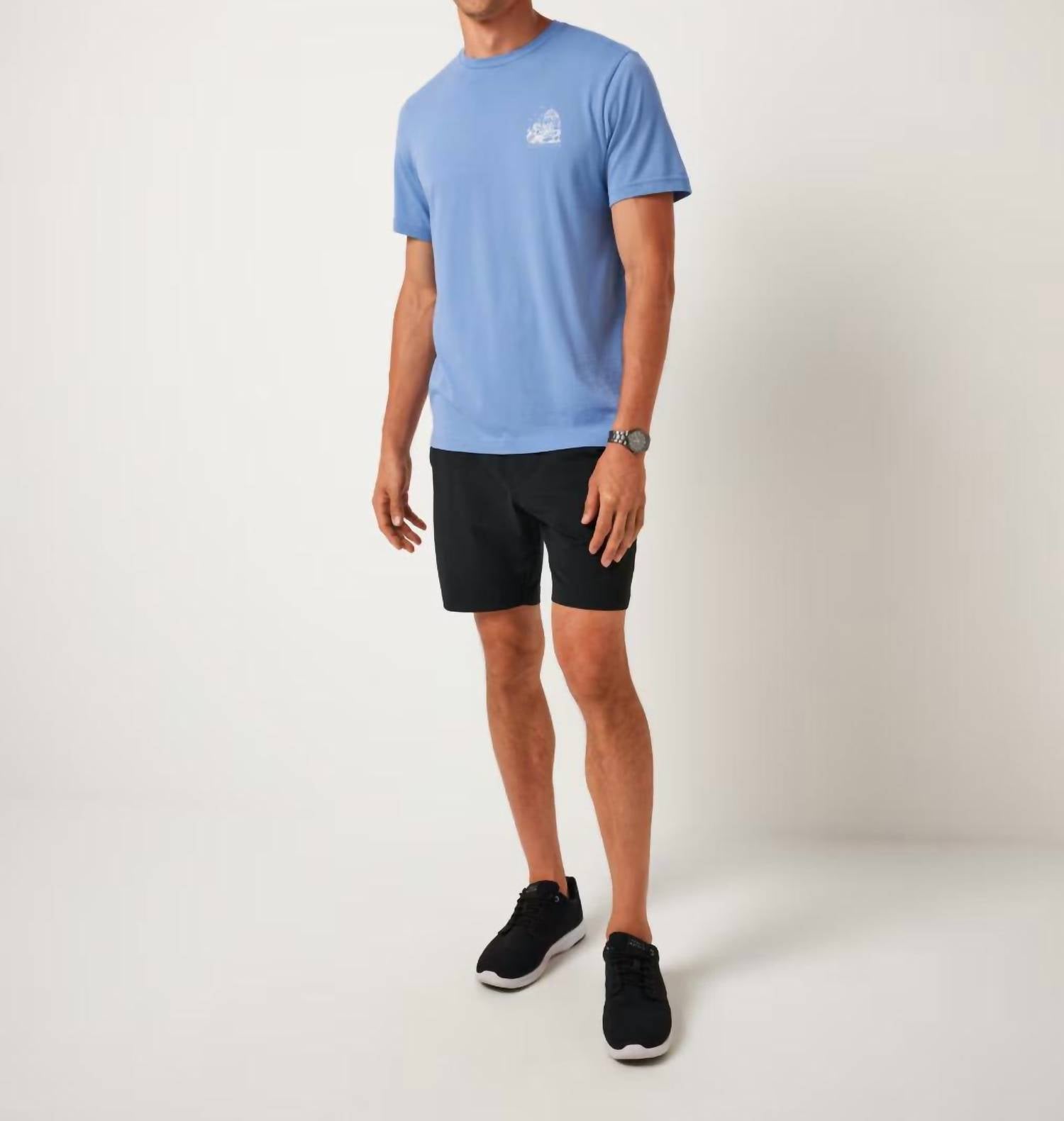 TravisMathew Reef Walk Short Sleeve Tee in pacific coast - men's t-shirt - view 5