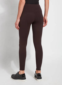 Lysse Signature Center Seam Legging in double espresso - women's pants - detail view
