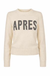 endless rose Apres Crewneck Sweater in ivory - women's sweater - view 5