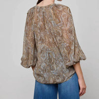 L'Agence - Teagan Dolman Sleeve Blouse