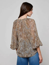 L'Agence - Teagan Dolman Sleeve Blouse