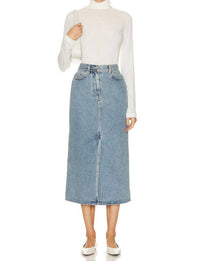 Loulou Studio - Rona Denim Long Skirt