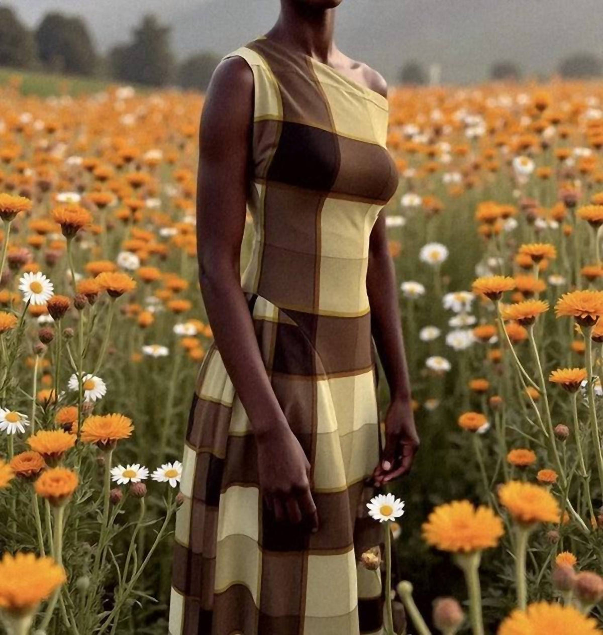 Carmen Says - Long Asymmetrical Dress