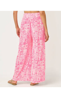 Lilly Pulitzer Enzo Coverup Pants in cherry blossom pink lil fleur de lilly - women's pants - view 5