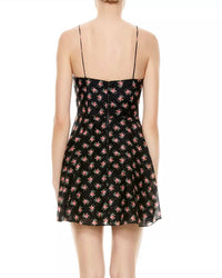 Alice + Olivia - Glinda Floral Print Mini Dress