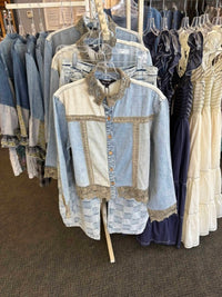 Young Threads - BOHO LACE TRIM BLOUSE