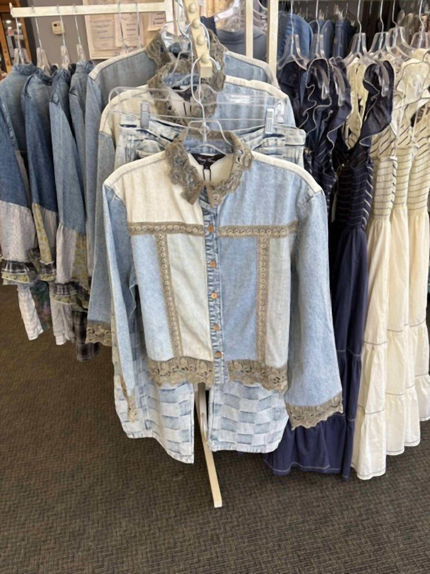 Young Threads - BOHO LACE TRIM BLOUSE