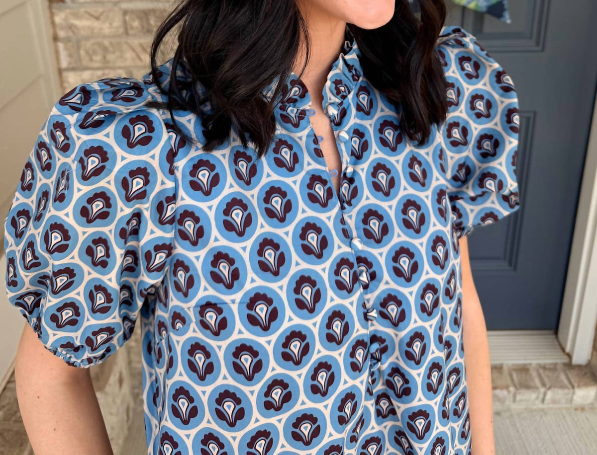 Entro - Midi Puff Sleeve Dress