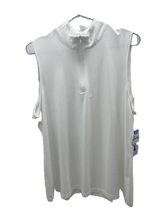 Beachtime - Women's Zip Front Sleeveless High Neck Top