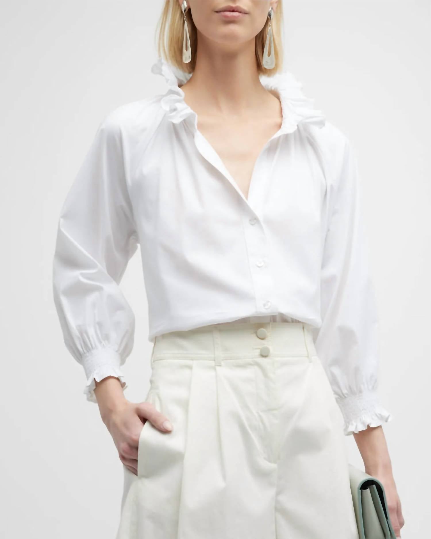 Finley - Fiona Solid Silky Poplin Shirt