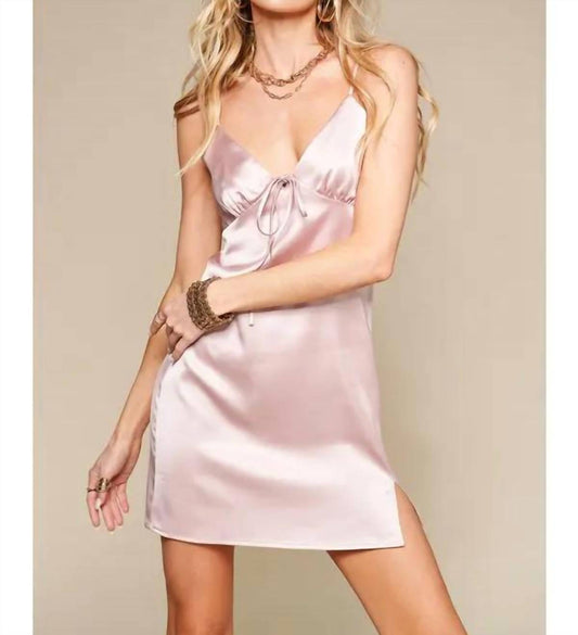 Mimosa - Satin Slip Mini Dress