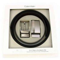 Calvin Klein - Men's Reversible Leather Belt 3 Piece Set