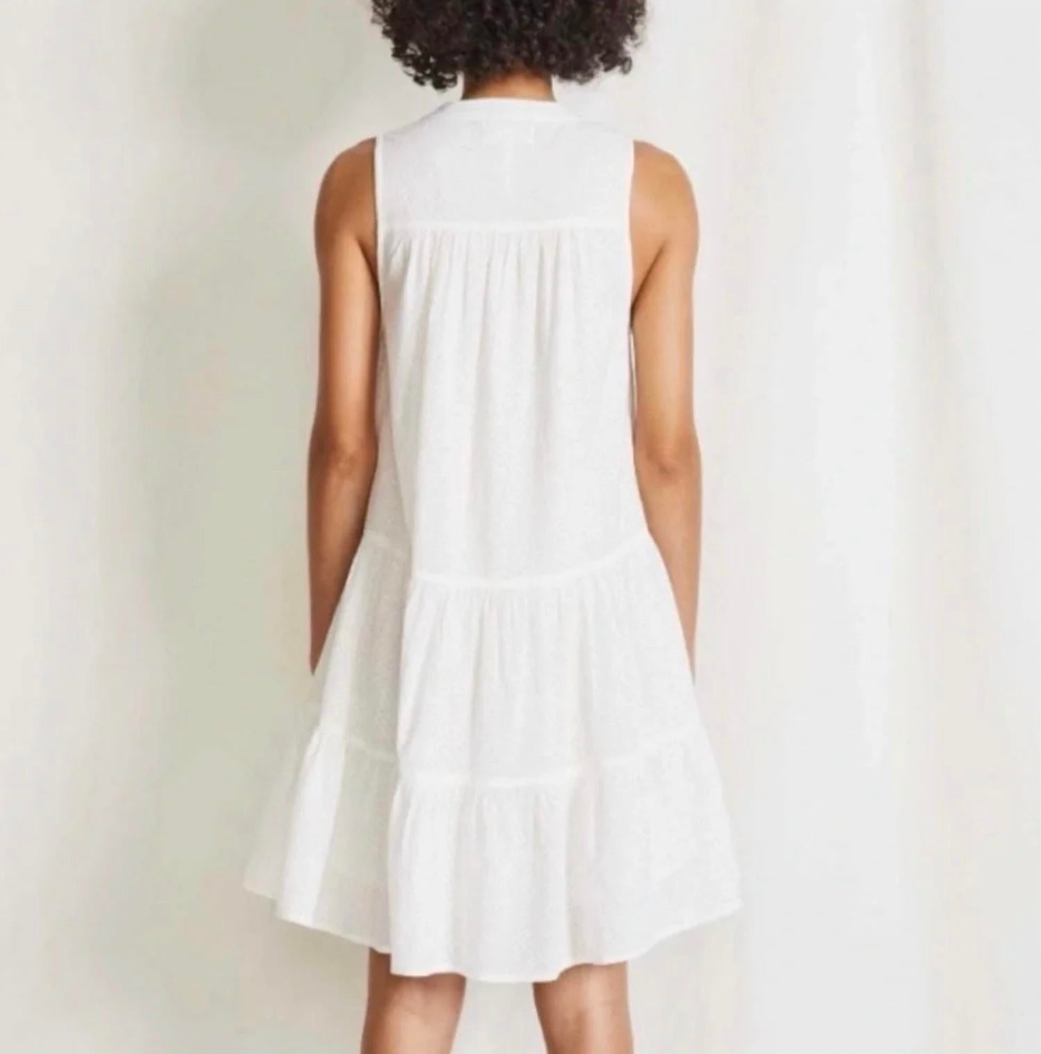 APIECE APART Almada Shirt Dress in cream - women's dress - detail view