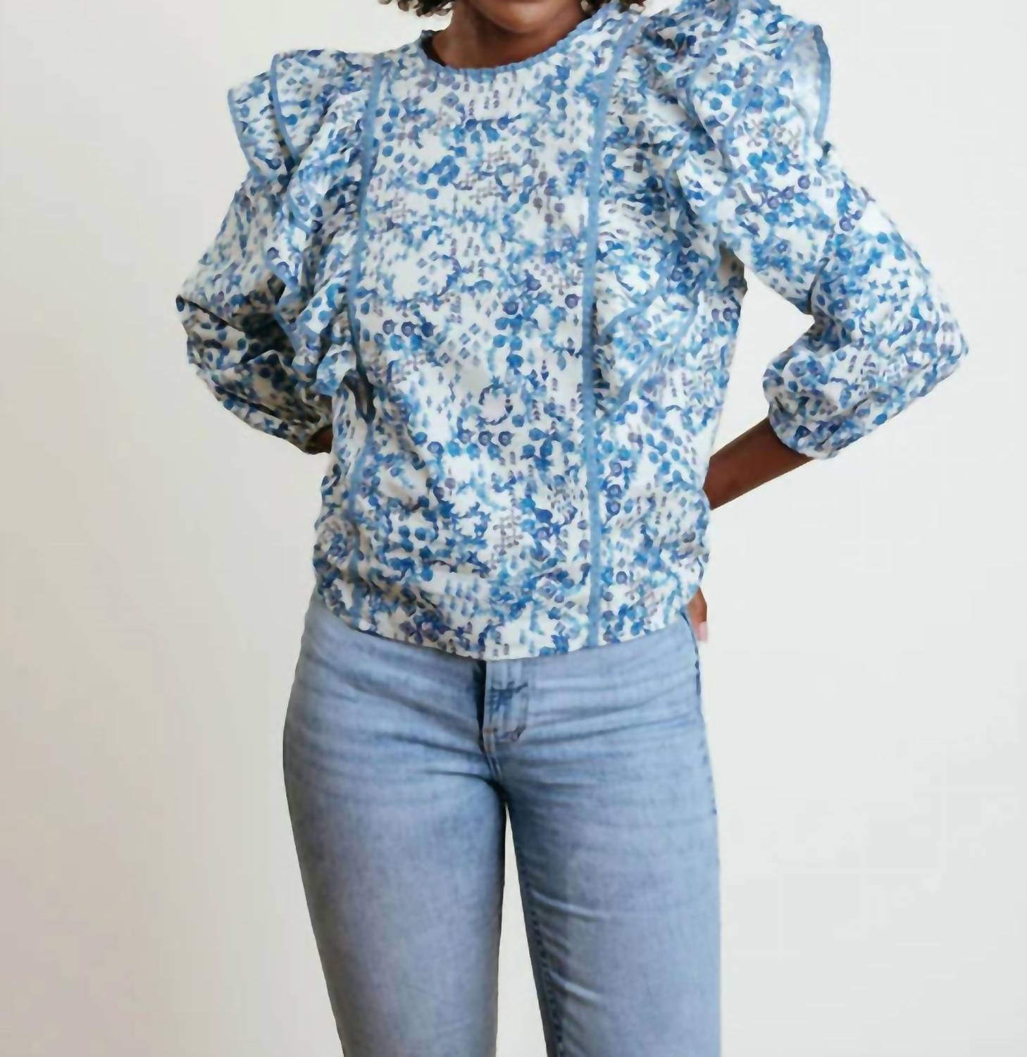 Laroque - Claire Ruffle Sleeve Blouse