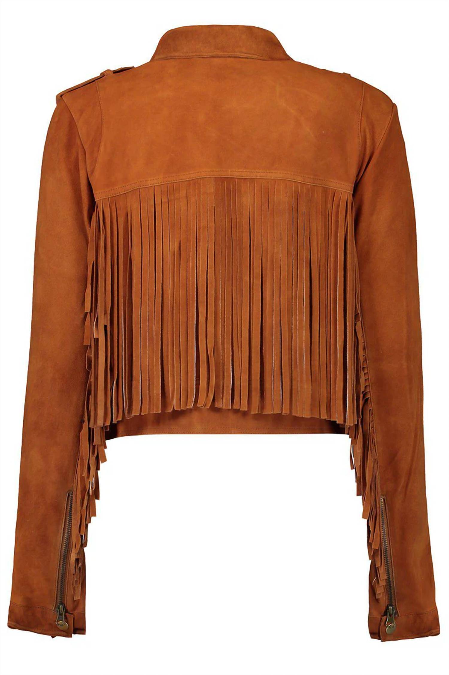 Jakett - Tina Fringe Leather Jacket