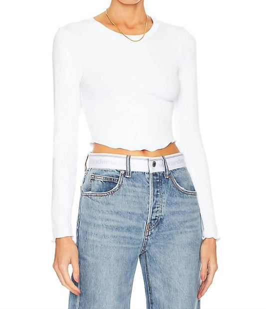 Lna - Arya Ribbed Long Sleeve Top