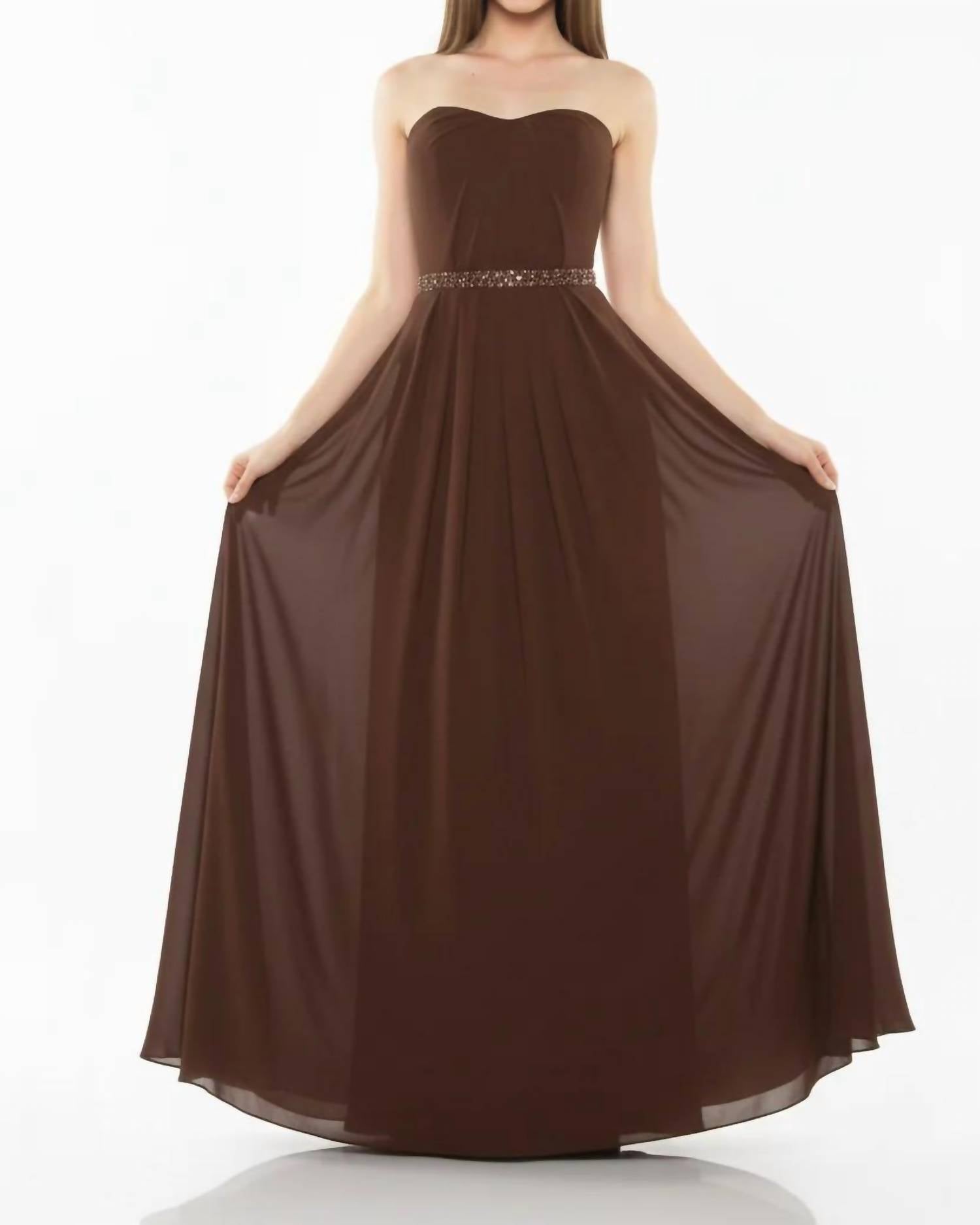 Last Dress - Radiant Elegance Strapless A-line Gown