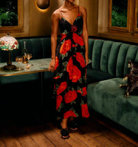 Farm Rio - Latin Roses Flower Layered Maxi Dress