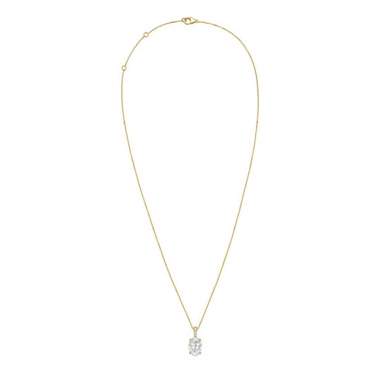 Diana M Jewels - Women's Lab Grown Diamond Solitaire Pendant Necklace